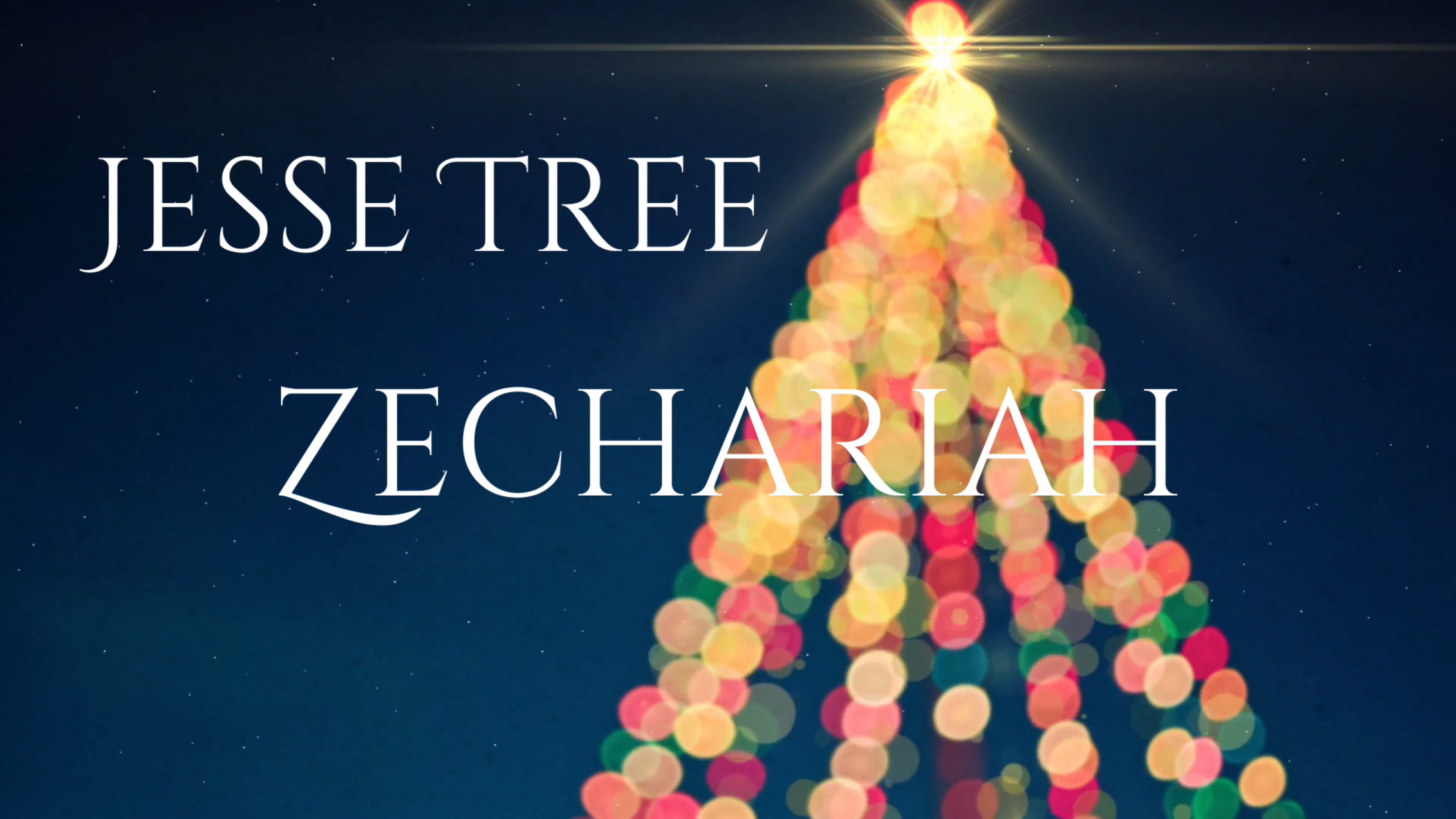 Jesse Tree 23 - Zechariah
